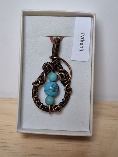 Náhrdelník drátovaný s Tyrkenitem